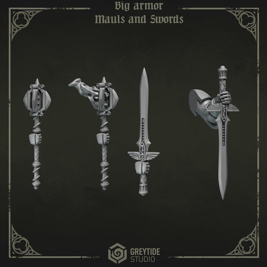 Big Armor Weapons 2 Eternal Pilgrims | (5) - Battle Brothers - Greytide - Miniatures