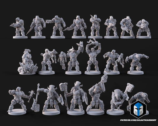 Brutal Warriors (20) - Alien Conglomerate - Ringworld - Galactic Armory