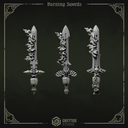 Burning Swords Eternal Pilgrims | (3) - Battle Brothers - Greytide - Miniatures