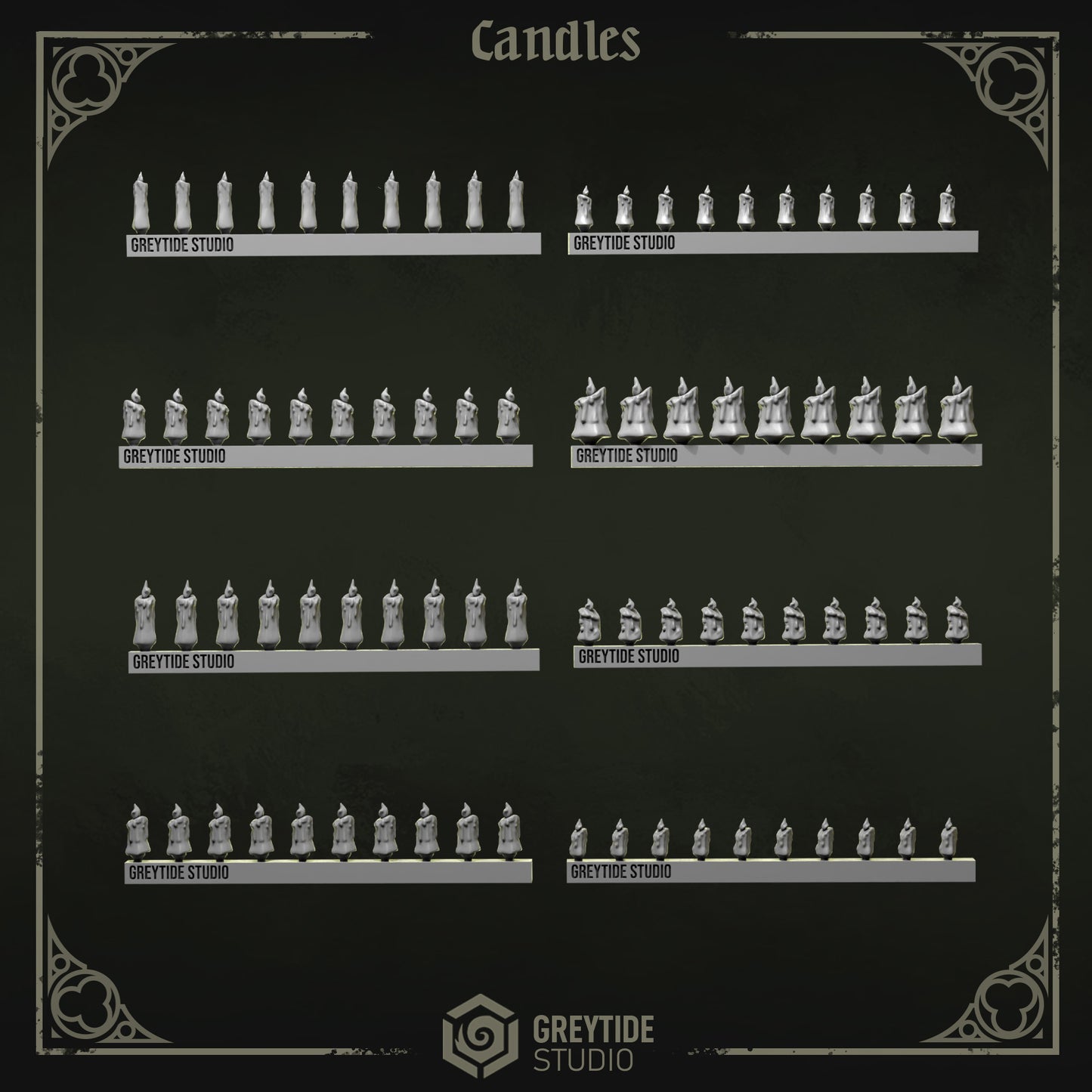 Candles Eternal Pilgrims | Battle Brothers - Greytide - Miniatures