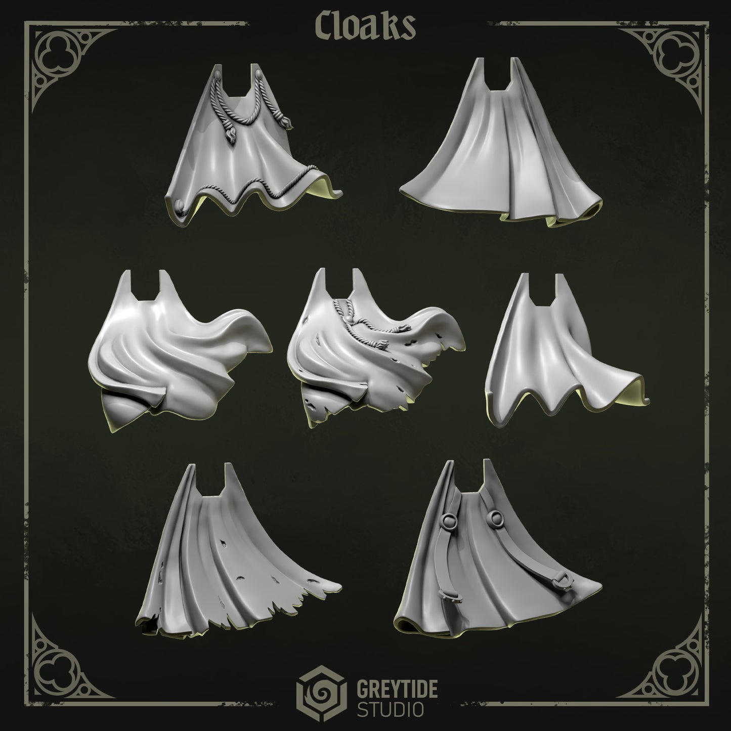 Cloaks Eternal Pilgrims | (7) - Battle Brothers - Greytide - Miniatures