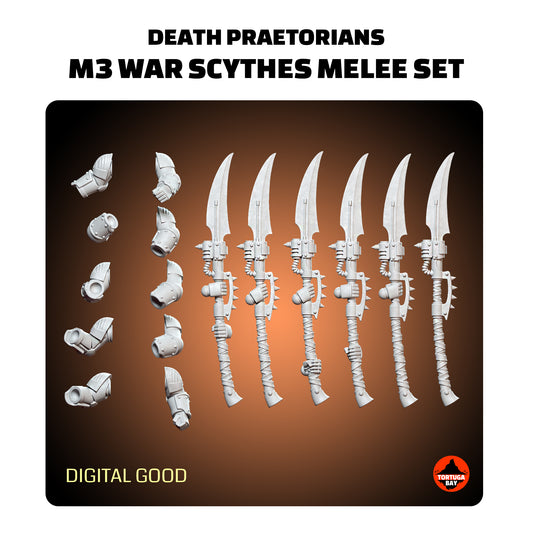 M3 Power War Scythes Death Praetorians | Chaos Knights Bits (6) - Havoc Brothers - Tortugabay - 3d Printed Mini Marines