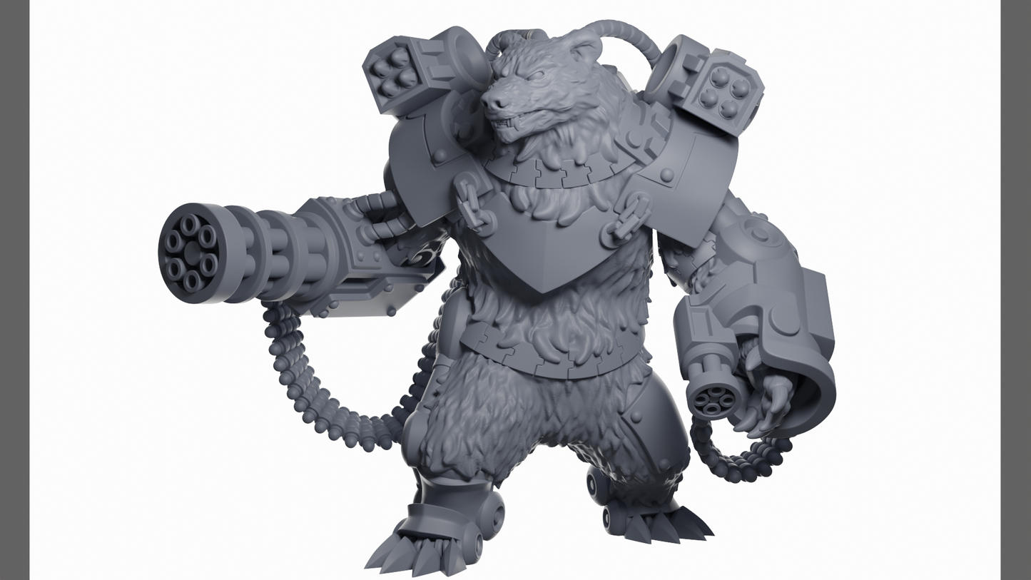 Dreadbear | Space Bears (1) - MKX Prime Brothers - Tabletop Time - 3D Printed Mini Marines