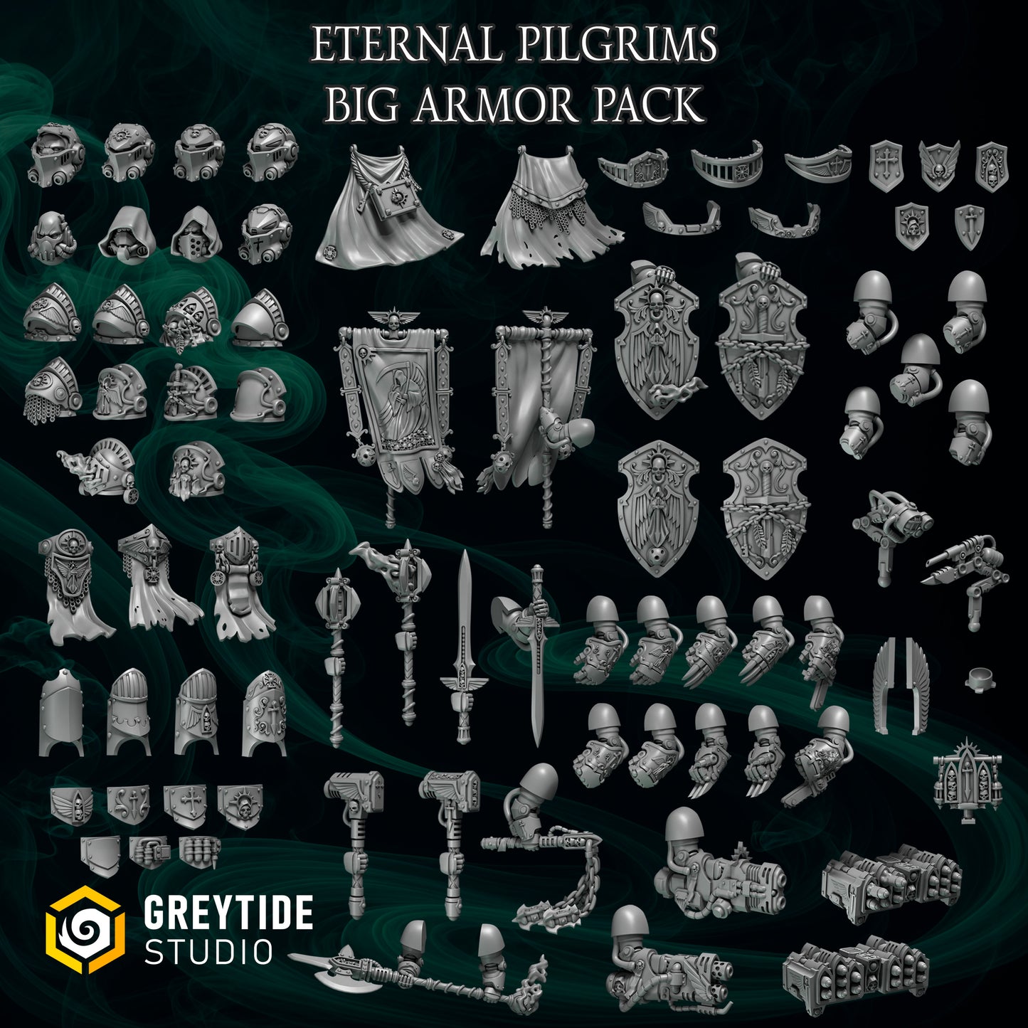 Big Armor Pack Eternal Pilgrims | Battle Brothers - Greytide - Miniatures