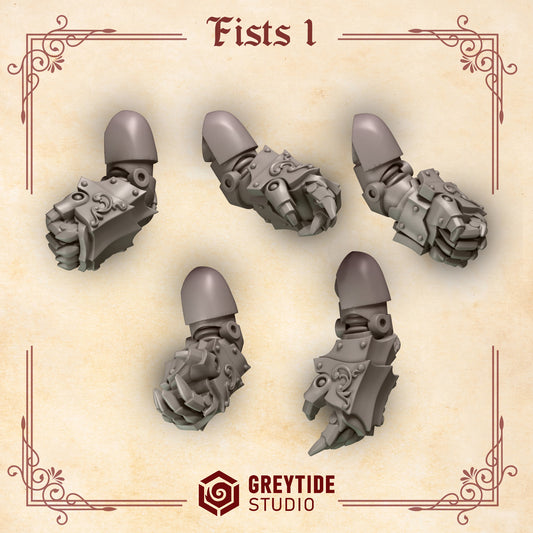 Fists 1 Crimson Lords | (5) - Battle Brothers - Greytide - Miniatures