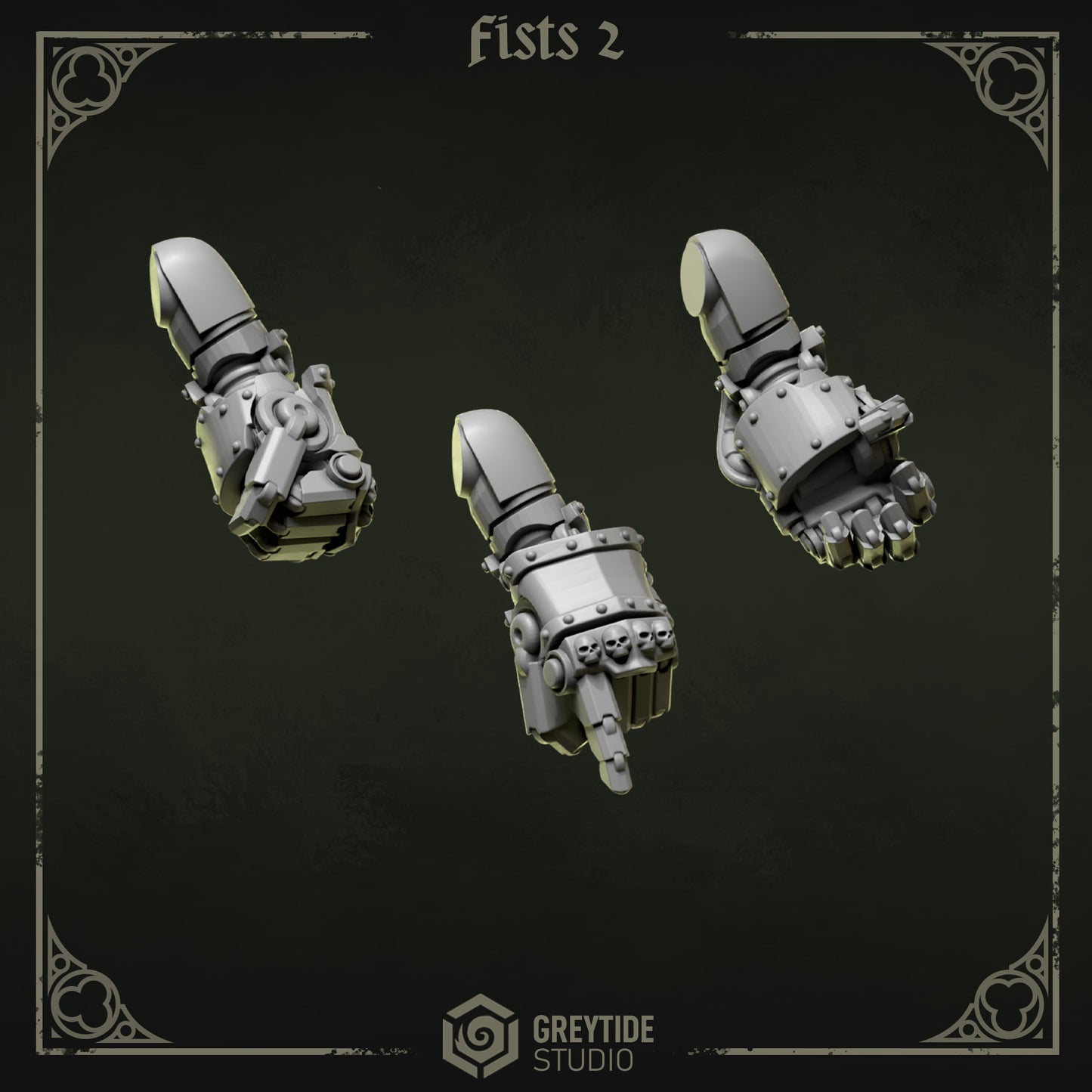 Fists 2 Eternal Pilgrims | (3) - Battle Brothers - Greytide - Miniatures