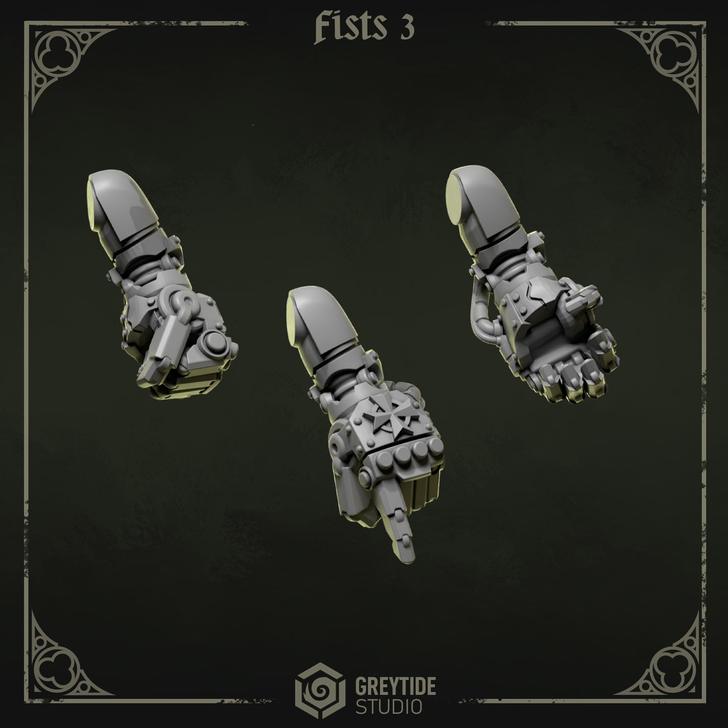 Fists 3 Eternal Pilgrims | (3) - Battle Brothers - Greytide - Miniatures