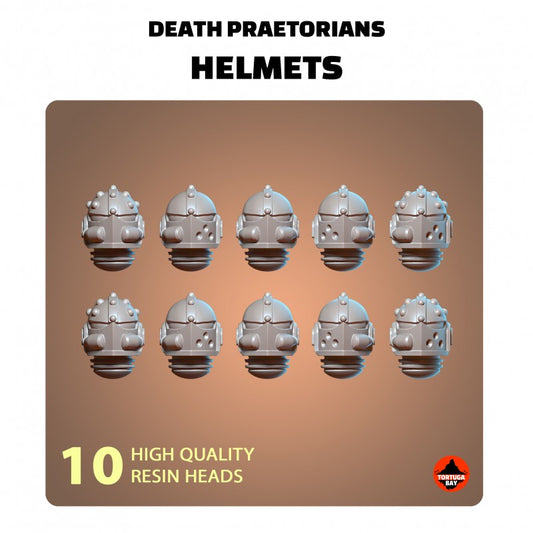 M3 Death Praetorian Helmets | Galaxy Marines Bits (10) - MKII Battle Brothers - Tortugabay - 3d Printed Mini Marines