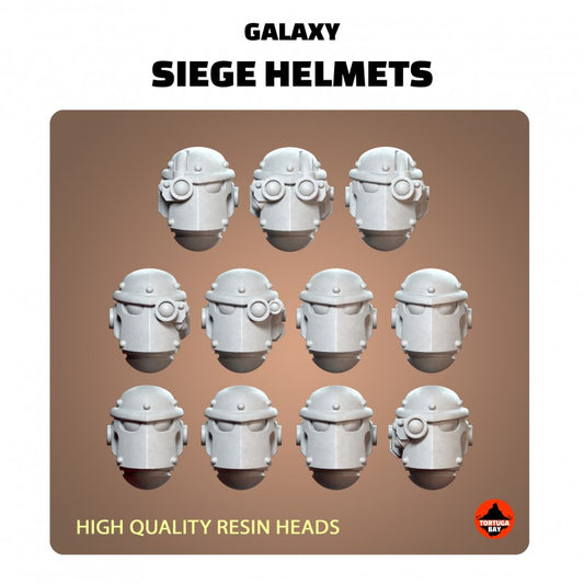 M3 Siege Helmets | Galaxy Marines Bits (11) - MKIII Battle Brothers- Tortugabay - 3d Printed Mini Marines