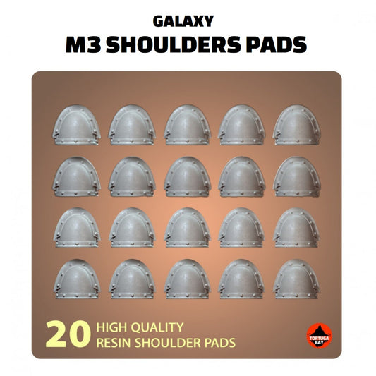M3 Shoulder Pads | Galaxy Marines Bits (20) - MKIII Battle Brothers- Tortugabay - 3d Printed Mini Marines