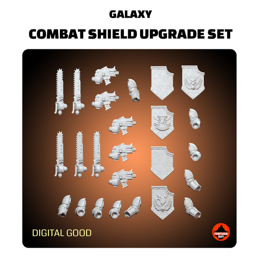 M3 Combat Shields | Galaxy Marines Bits (10) - MKIII Battle Brothers - Tortugabay - 3d Printed Mini Marines