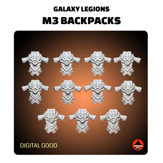 M3 Backpacks | Galaxy Marines Bits (11) - MKIII Battle Brothers- Tortugabay - 3D Printed Mini Marines