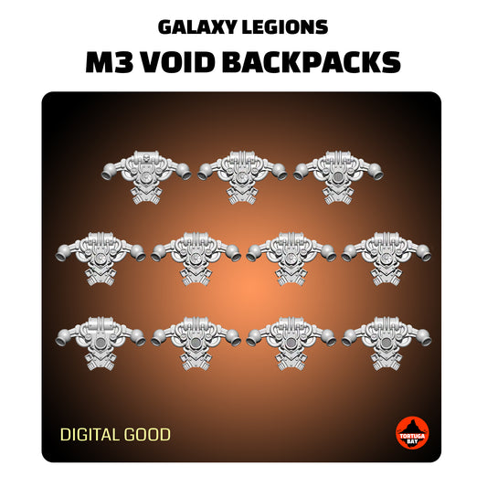 M3 Void Backpacks | Galaxy Marines Bits (11) - MKIII Battle Brothers- Tortugabay - 3D Printed Mini Marines
