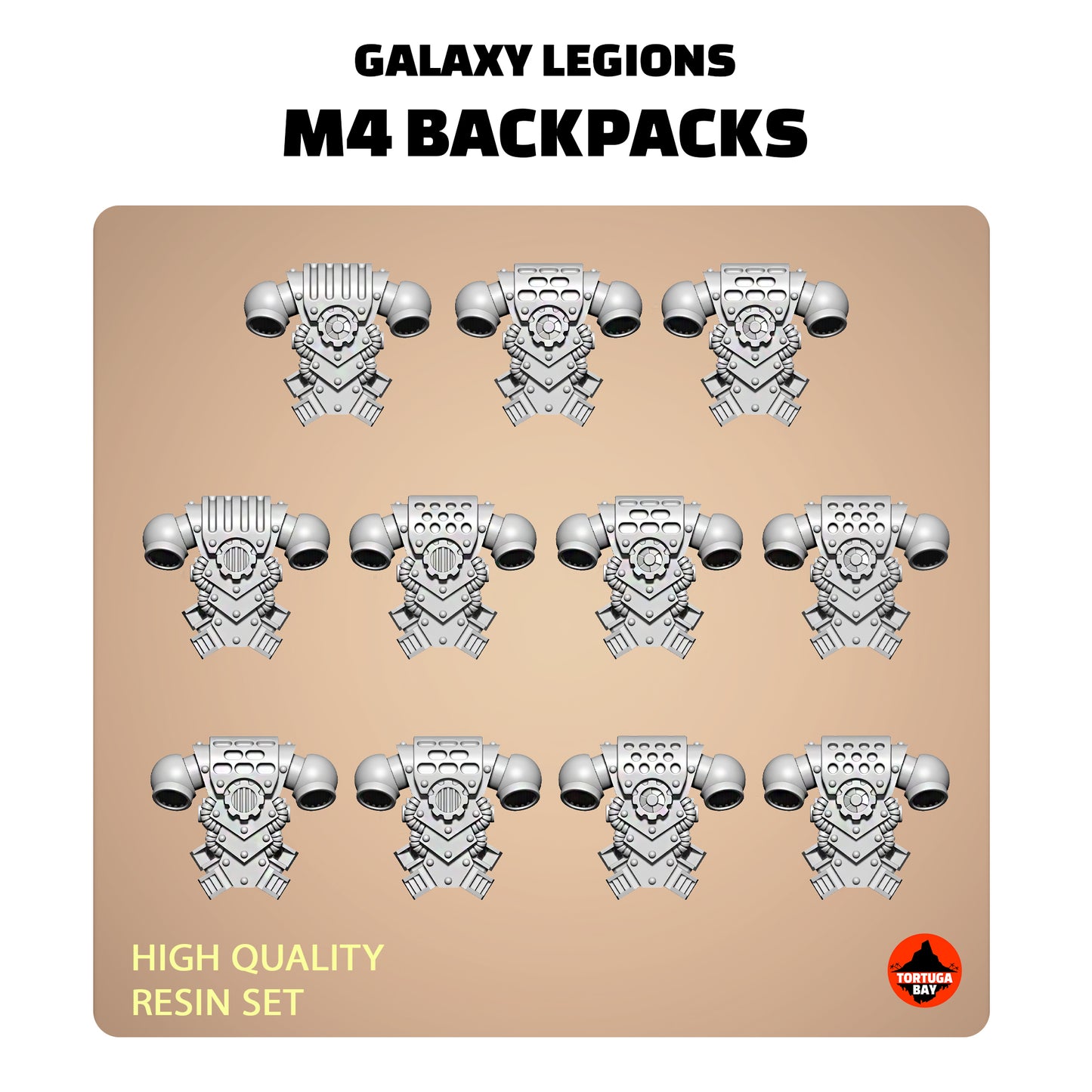 M4 Backpacks | Galaxy Marines Bits (11) - MKV Battle Brothers- Tortugabay - 3D Printed Mini Marines