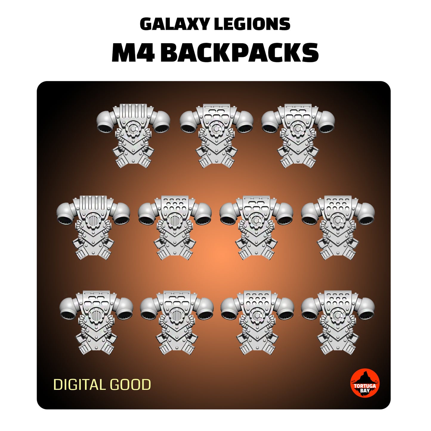M4 Backpacks | Galaxy Marines Bits (11) - MKV Battle Brothers- Tortugabay - 3D Printed Mini Marines