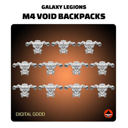 M4 Void Backpacks | Galaxy Marines Bits (11) - MKV Battle Brothers- Tortugabay - 3D Printed Mini Marines