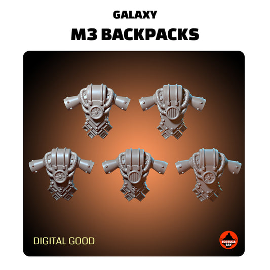 M3 Backpacks | Galaxy Marines Bits (10) - MKIII Battle Brothers- Tortugabay - 3d Printed Mini Marines