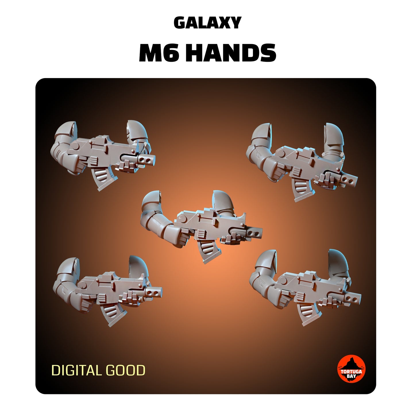 M6 Phobos Guns | Galaxy Marines Bits (10) - MKVI Battle Brothers - Tortugabay - 3d Printed Mini Marines