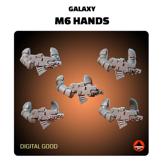M6 Phobos Guns | Galaxy Marines Bits (10) - MKVI Battle Brothers - Tortugabay - 3d Printed Mini Marines