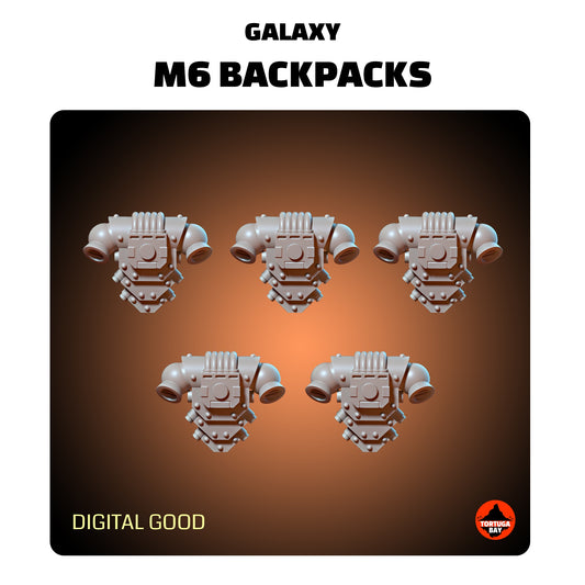 M6 Backpacks | Galaxy Marines Bits (10) - MKVI Battle Brothers- Tortugabay - 3d Printed Mini Marines (Copy)