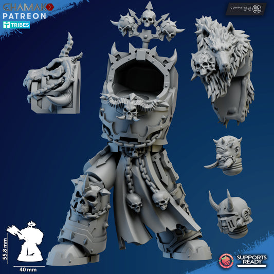 Exterminator Lord 4 | Chaos Knights (1)  - Havoc Brothers - Ghamak - 3D Printed Mini Marines