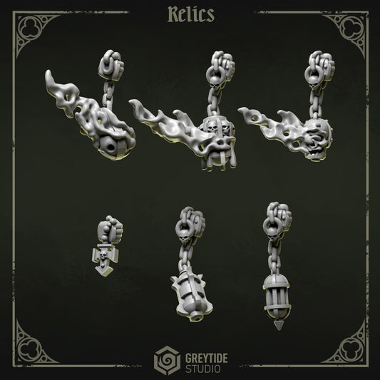 Incense Burners and Relics Eternal Pilgrims | (6) Battle Brothers - Greytide - Miniatures