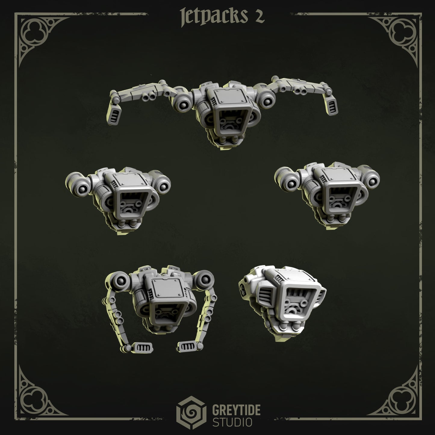 Jetpacks 2 Eternal Pilgrims | (5) - Battle Brothers - Greytide - Miniatures
