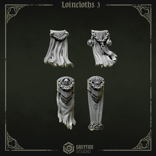 Loincloths 3 Eternal Pilgrims | (5) - Battle Brothers - Greytide - Miniatures