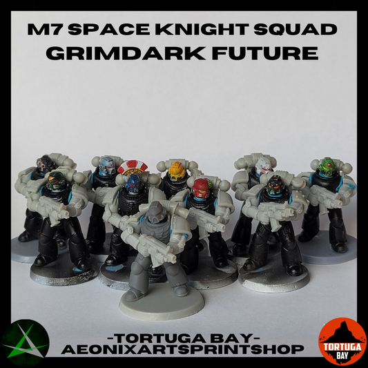 M7 Kit Box | Galaxy Marines Squad (10) - MKVII Battle Brothers - Tortugabay - 3d Printed Mini Marines
