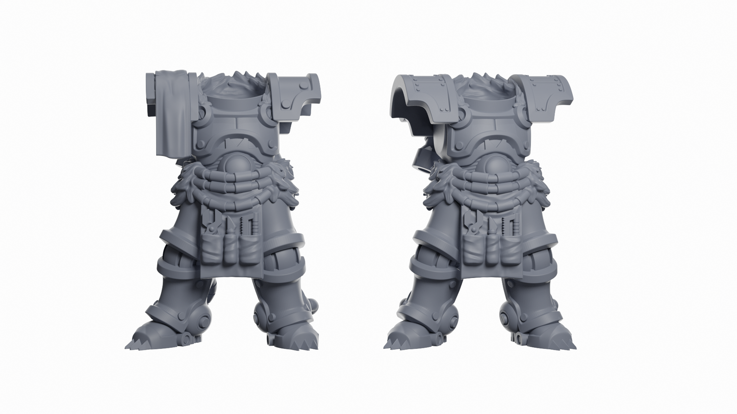 Makwa Marines Veterans| Space Bears (2) - MKX Prime Brothers - Tabletop Time - 3D Printed Mini Marines