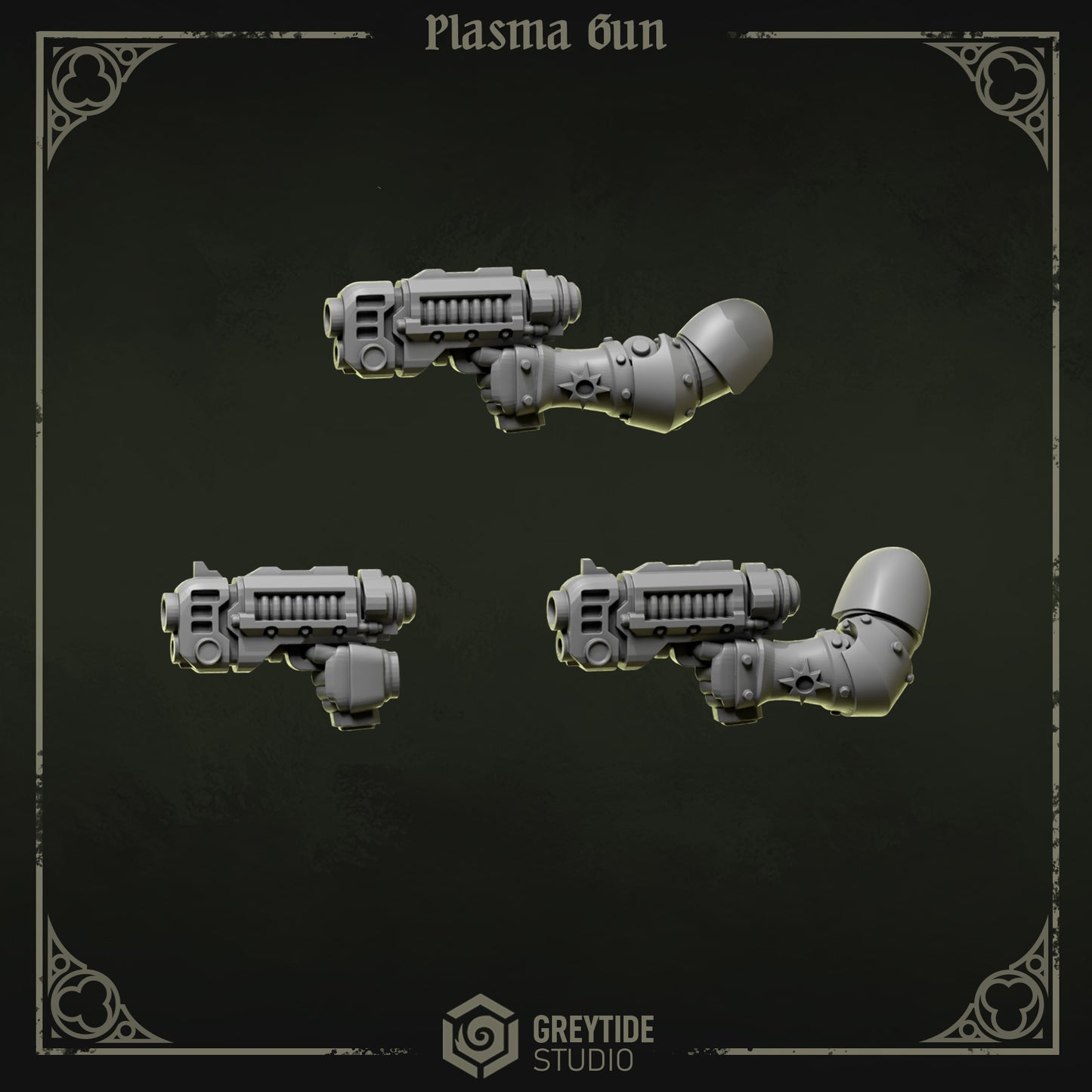 Plasma Guns Eternal Pilgrims | (3) - Battle Brothers - Greytide - Miniatures