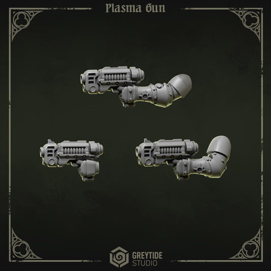 Plasma Guns Eternal Pilgrims | (3) - Battle Brothers - Greytide - Miniatures
