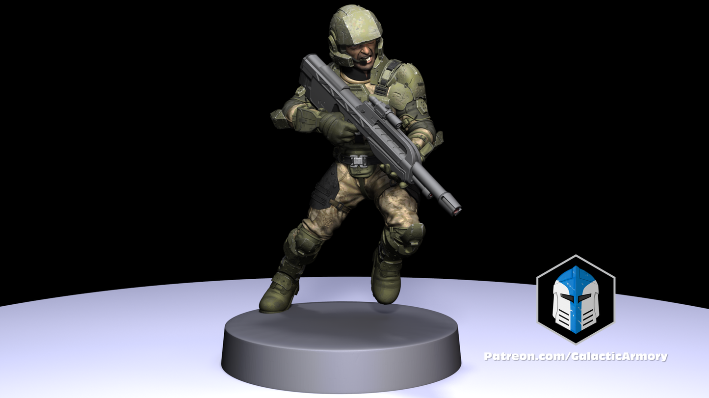 Marine Troopers (10) - UNSC - Ringworld - Galactic Armory