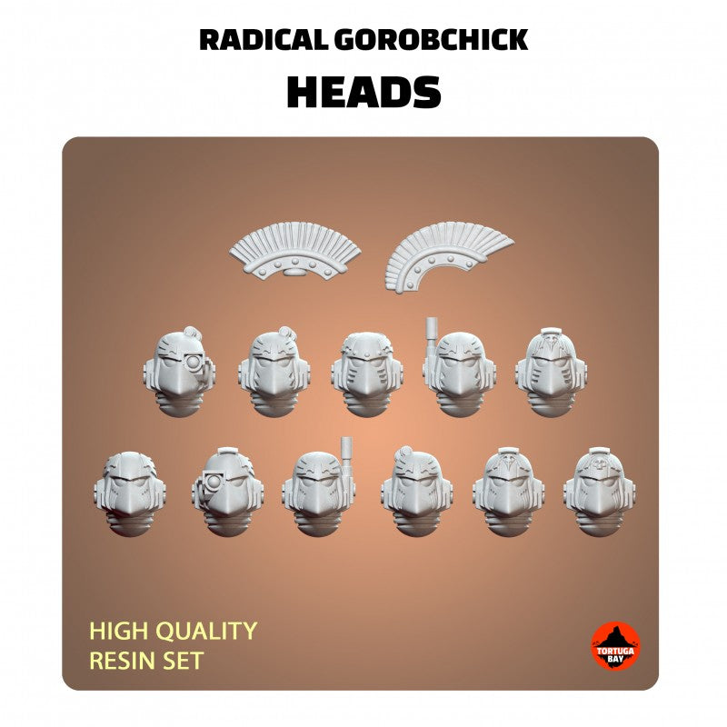 M6 Raven Helmets | Galaxy Marines Bits (11) - MKVI Battle Brothers - Tortugabay - 3d Printed Mini Marines