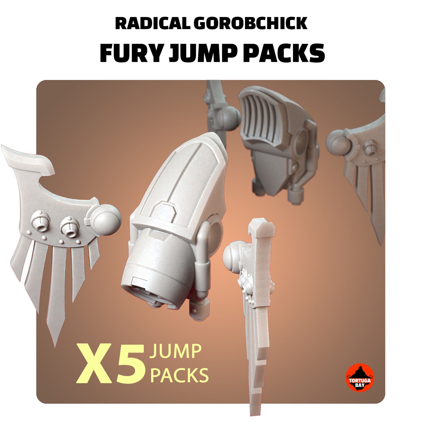 Raven Jump packs | Galaxy Marines Bits (5) - Battle Brothers - Tortugabay - 3d Printed Mini Marines