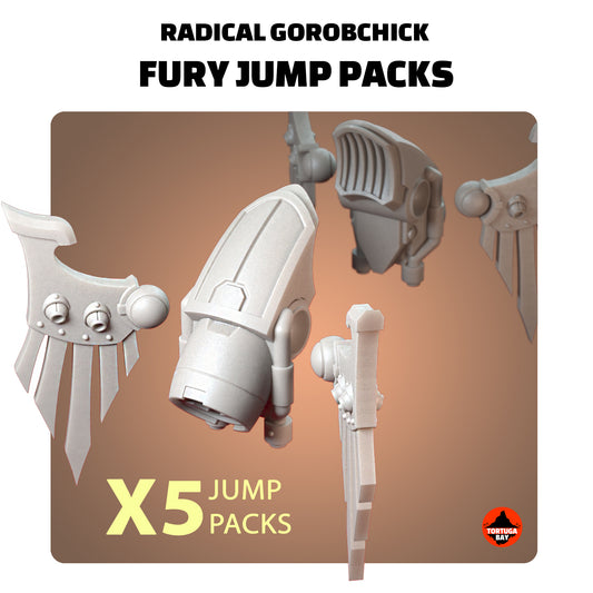 Raven Jump packs | Galaxy Marines Bits (5) - Battle Brothers - Tortugabay - 3d Printed Mini Marines