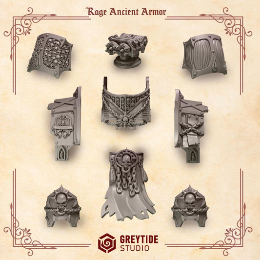 Rage Dread Armor Crimson Lords  | Battle Brothers - Greytide - Miniatures