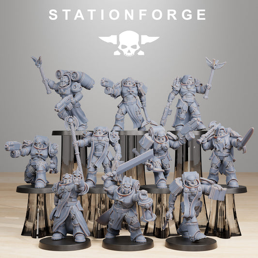 Socratis Reverends | Socratis Knights (10) - MKX Prime Brothers - Stationforge - 3d Printed Mini Marines