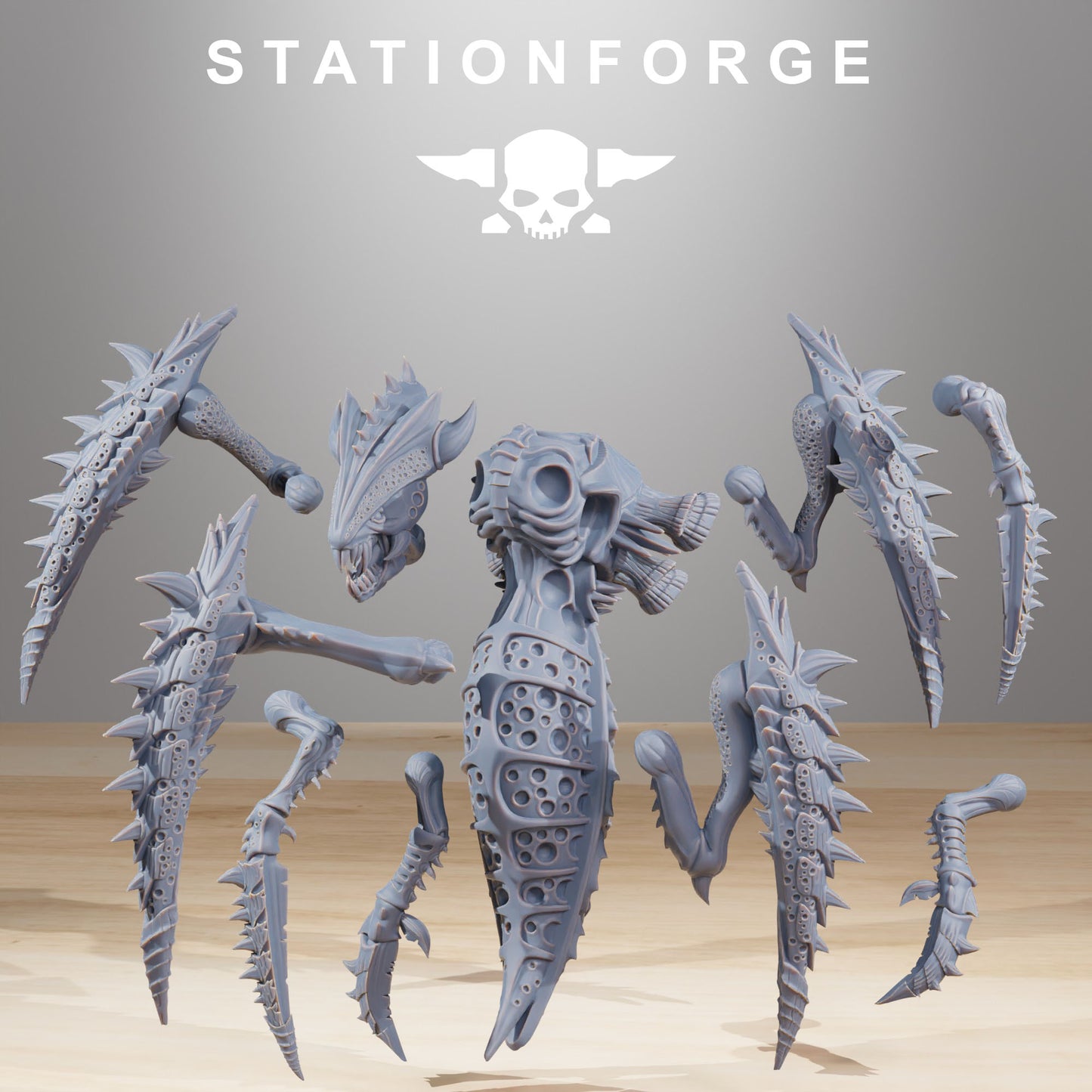 Crawlers Xenarids | Alien Hives (10) - Stationforge | 3D-printed Miniatures