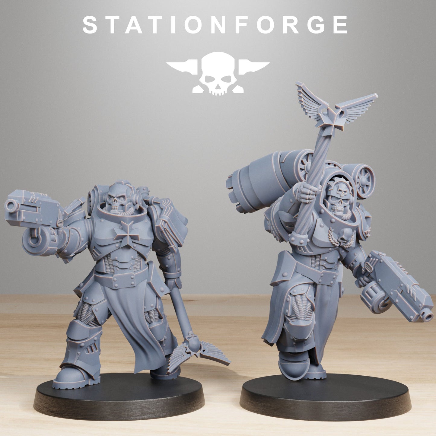Socratis Reverends | Socratis Knights (10) - MKX Prime Brothers - Stationforge - 3d Printed Mini Marines