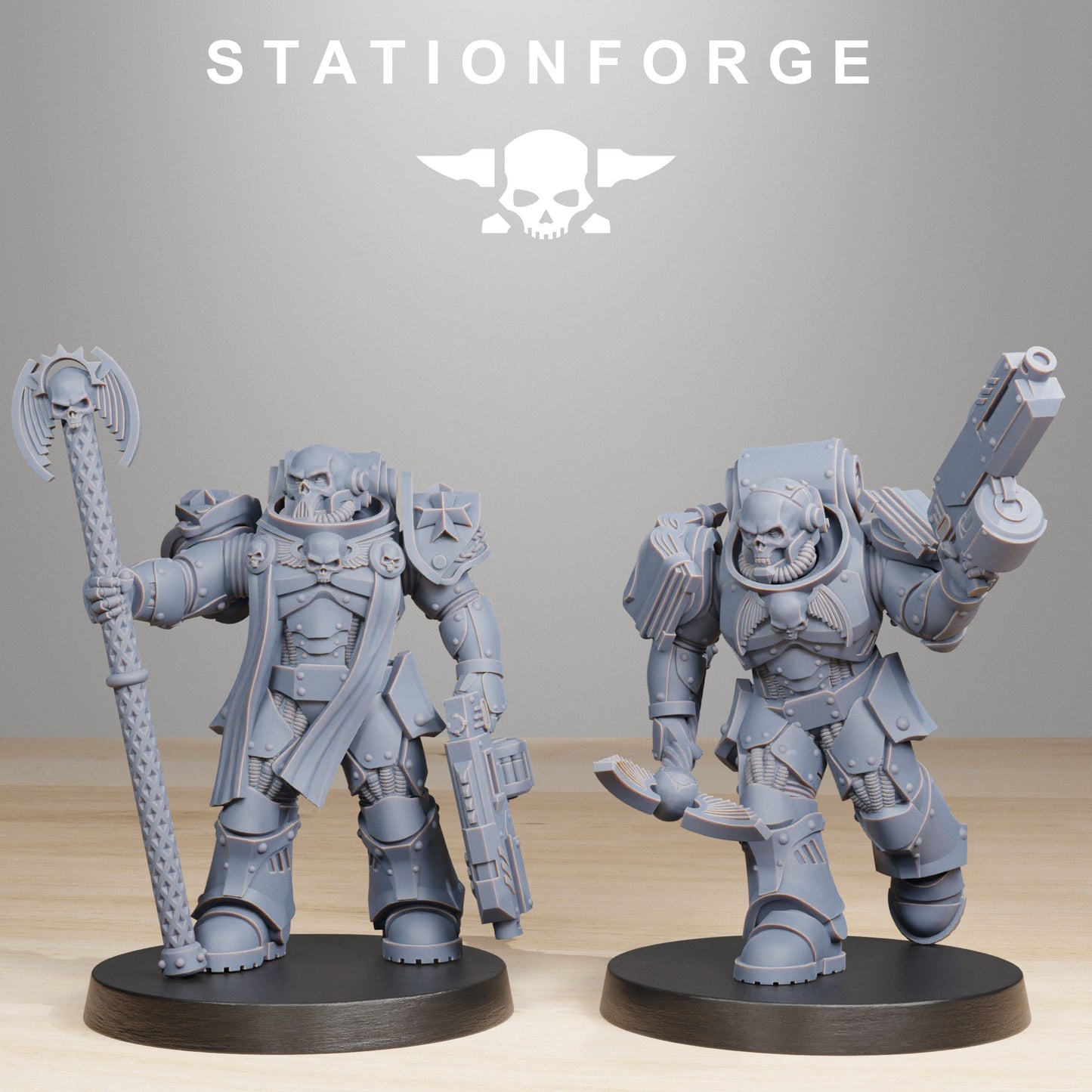 Socratis Reverends | Socratis Knights (10) - MKX Prime Brothers - Stationforge - 3d Printed Mini Marines