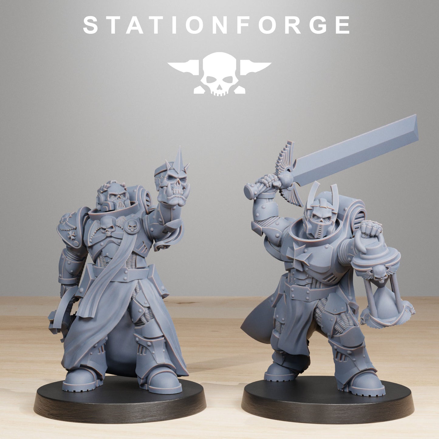 Socratis Reverends | Socratis Knights (10) - MKX Prime Brothers - Stationforge - 3d Printed Mini Marines