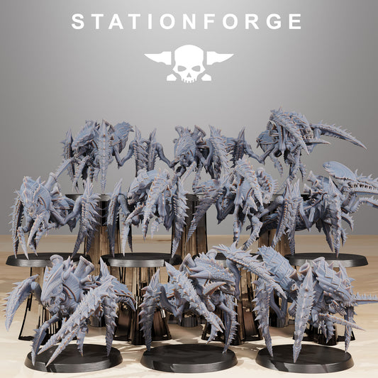 Crawlers Xenarids | Alien Hives (10) - Stationforge | 3D-printed Miniatures