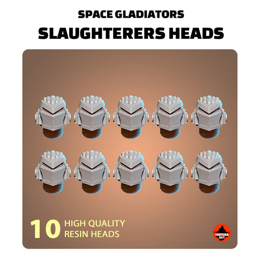 M3 Slaughterers Helmets | Galaxy Marines Bits (10) - MKIII Battle Brothers - Tortugabay - 3d Printed Mini Marines