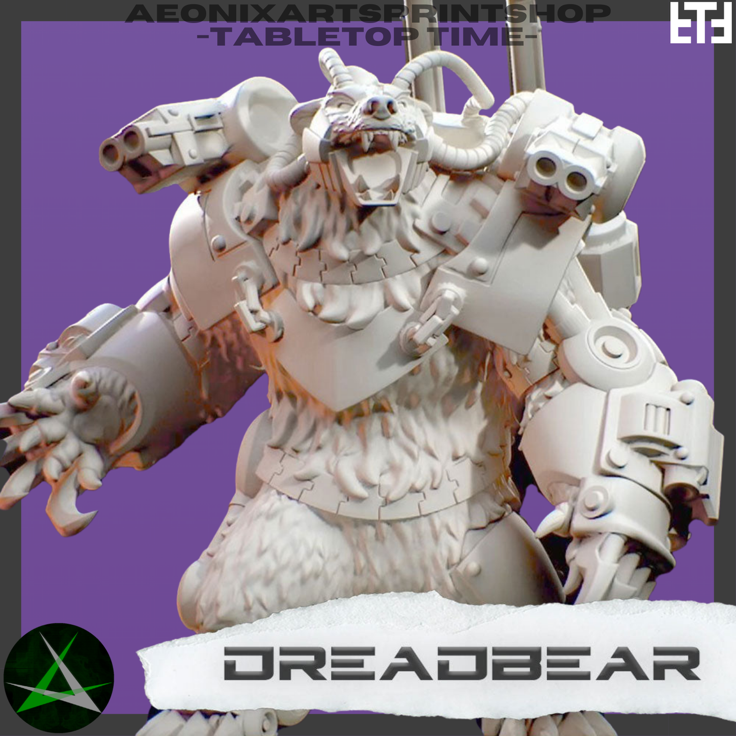 Dreadbear | Space Bears (1) - MKX Prime Brothers - Tabletop Time - 3D Printed Mini Marines