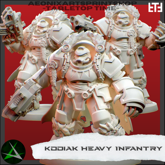 Kodiaks Exterminators | Space Bears (3) - MKX Prime Brothers - Tabletop Time - 3D Printed Mini Marines