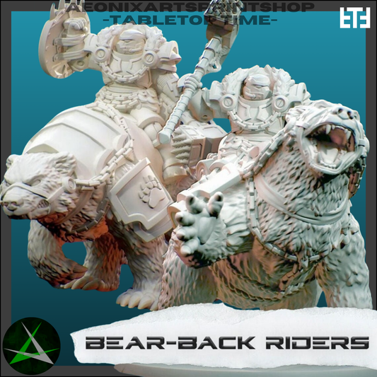 Bearback Riders | Space Bears (2) - MKX Prime Brothers - Tabletop Time - 3D Printed Mini Marines