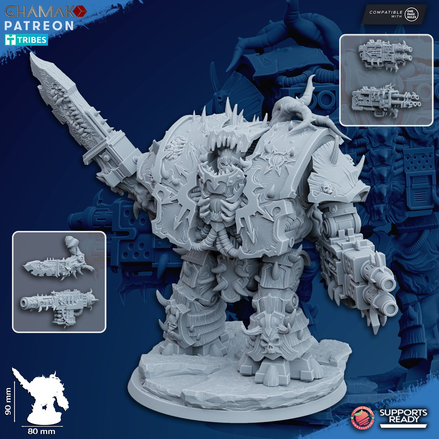 Cursed Sarcophagus | Heretic Knights (1)  - Havoc Brothers - Ghamak - 3D Printed Mini Marines