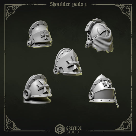 Shoulder Pads 1 Eternal Pilgrims | (5) - Battle Brothers - Greytide - Miniatures