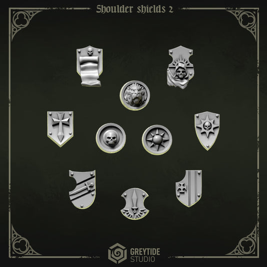 Should Shields 2 Eternal Pilgrims | Battle Brothers - Greytide - Miniatures